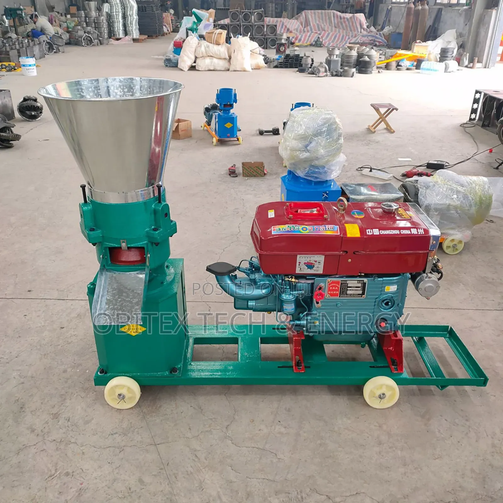300kg Poultry Feed Pellet Mill Machine – Diesel Engine
