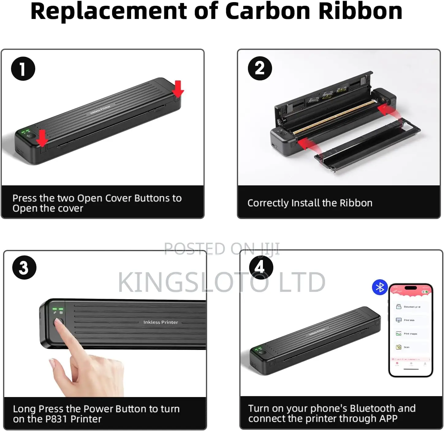 Portable Printers. Paper for Phone Laptop, Transfer Printer