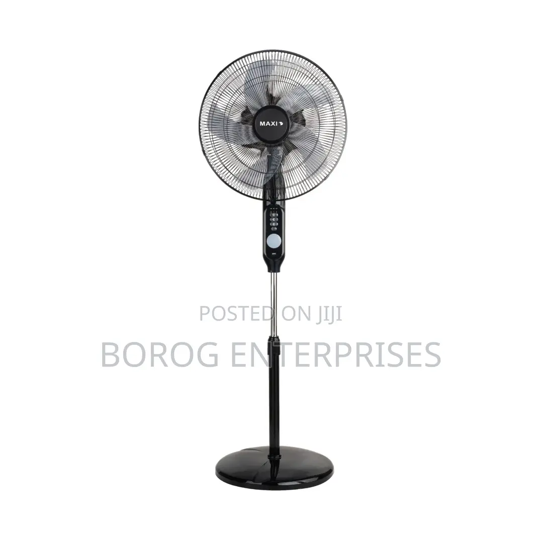 Maxi 18 Inch Rechargeable Fan Black-Maxifan45ac
