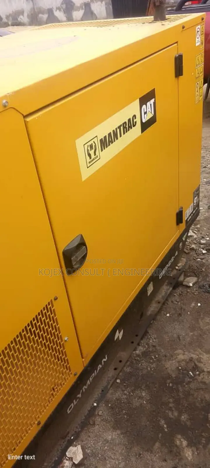 *Awoof: 65kva Mantrac Cat Soundproof Generator at 13m*