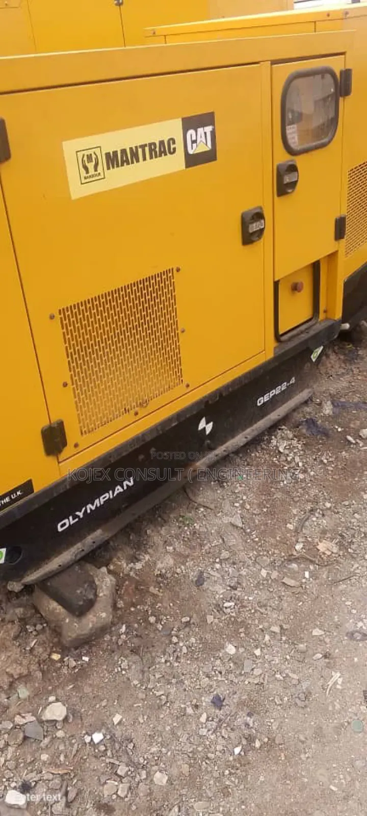 *Awoof: 65kva Mantrac Cat Soundproof Generator at 13m*