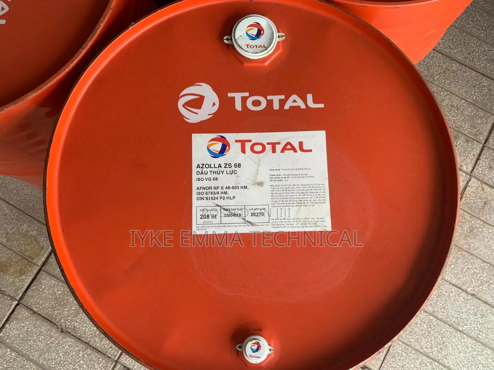 Total Azolla Zs 68 Hydraulic Oil