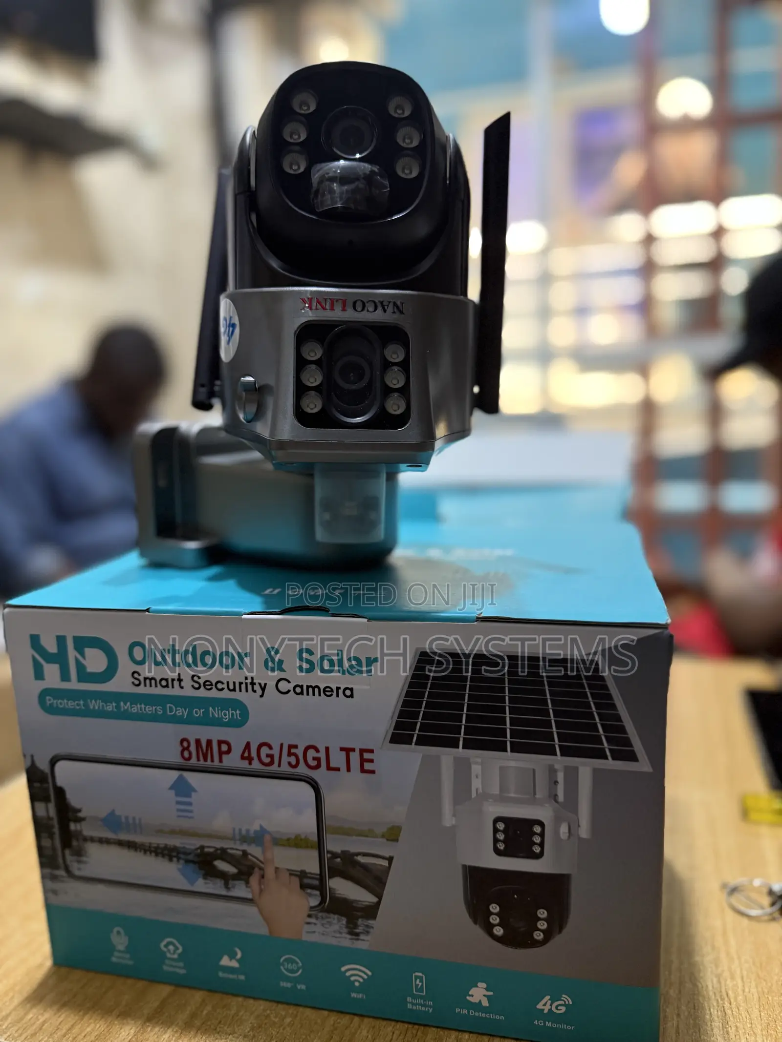 Dual Lens Solar Camera 4g