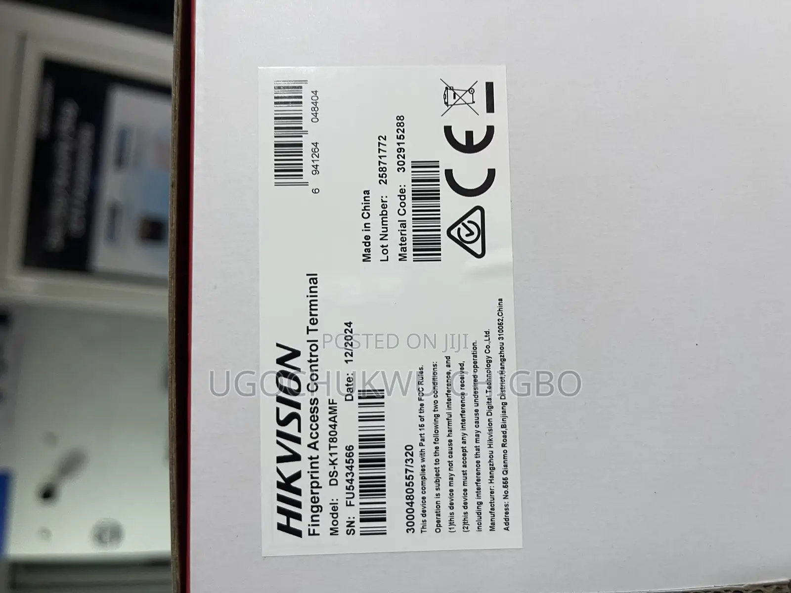 Hikvision Fingerprint Access Control Terminal