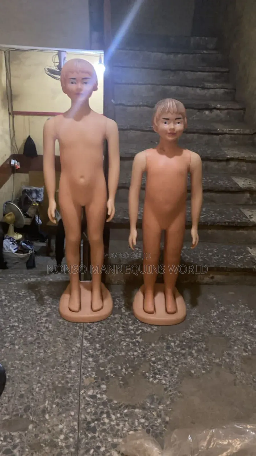 Plastic Unisex Kids Mannequin Of. Different Ages And Sizes