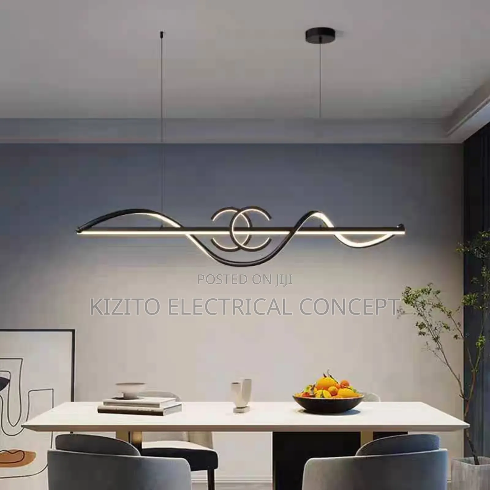 Led Wave Kitchen Dining Living Room Chandelier