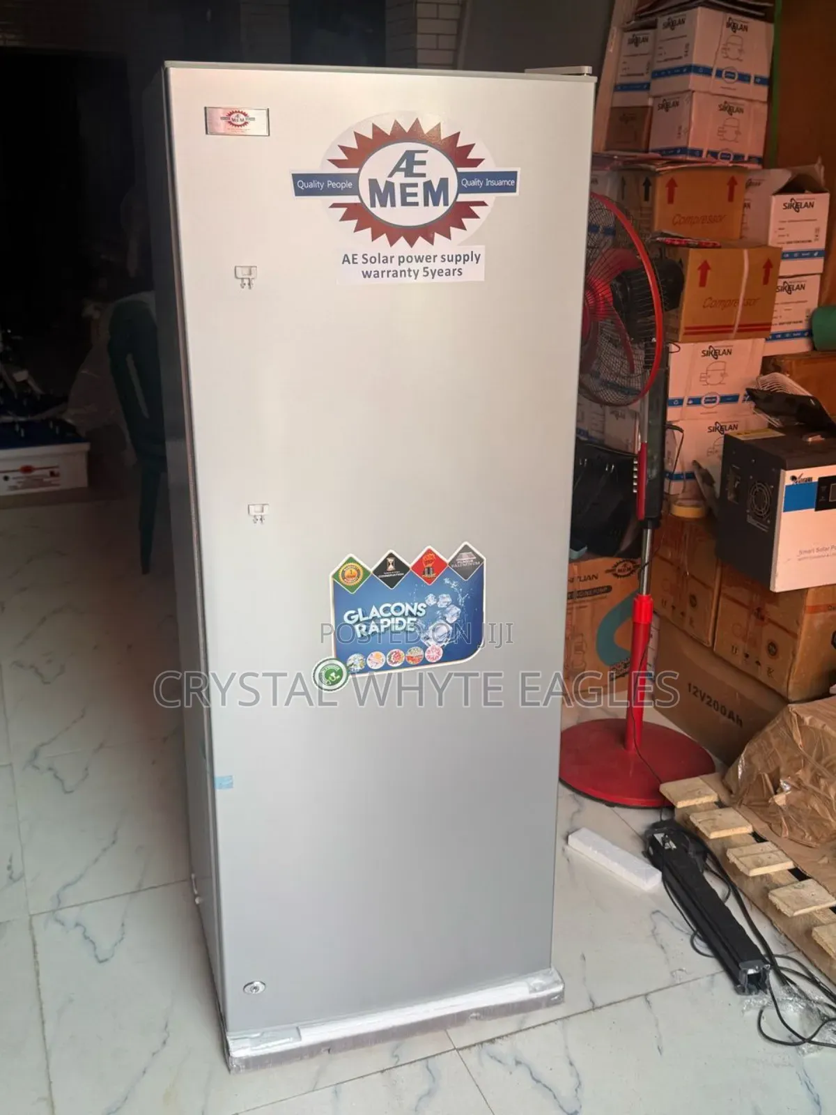 185l Solar Standing Freezer