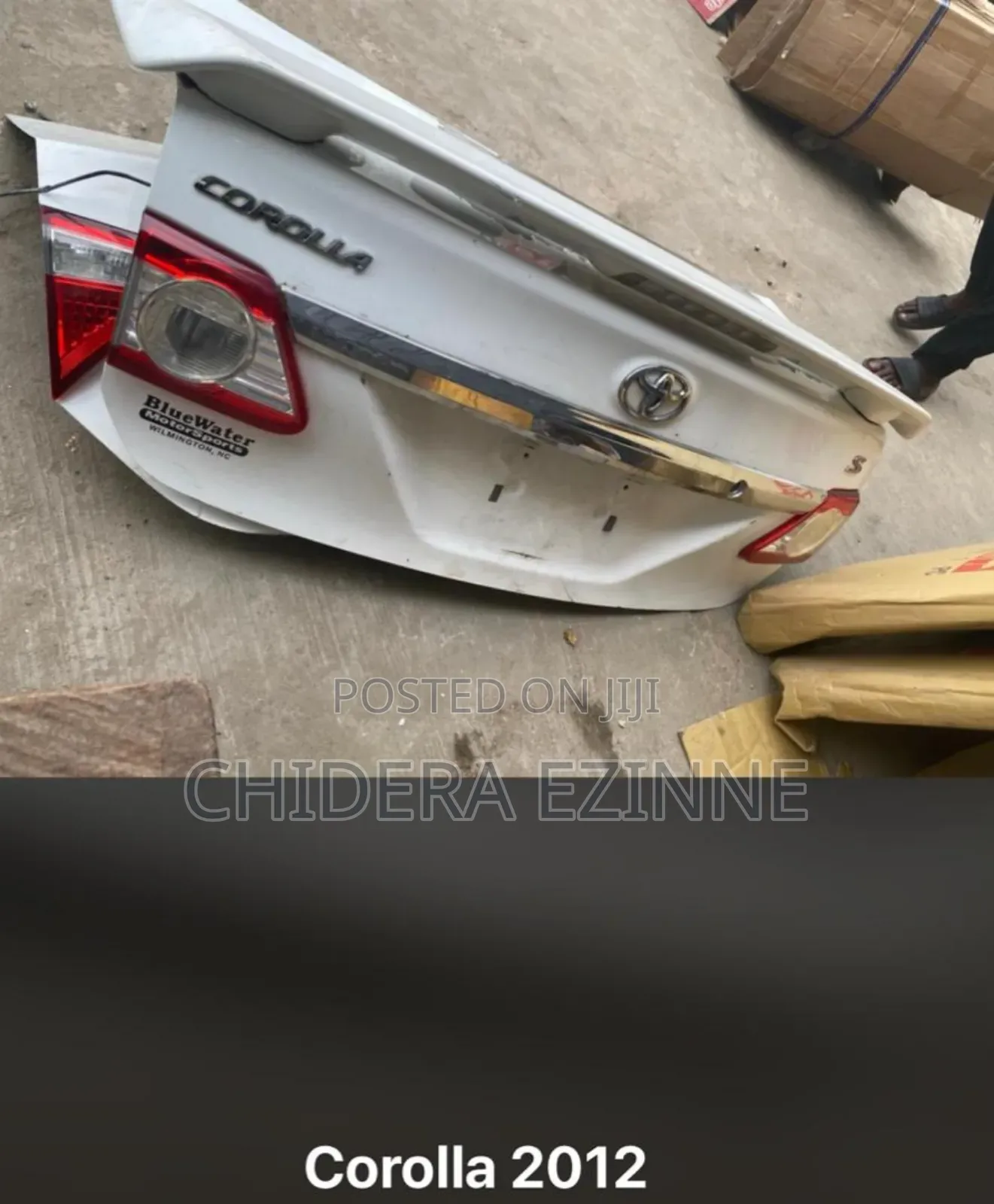 Toyota Corolla 2010 Model Complete Boot