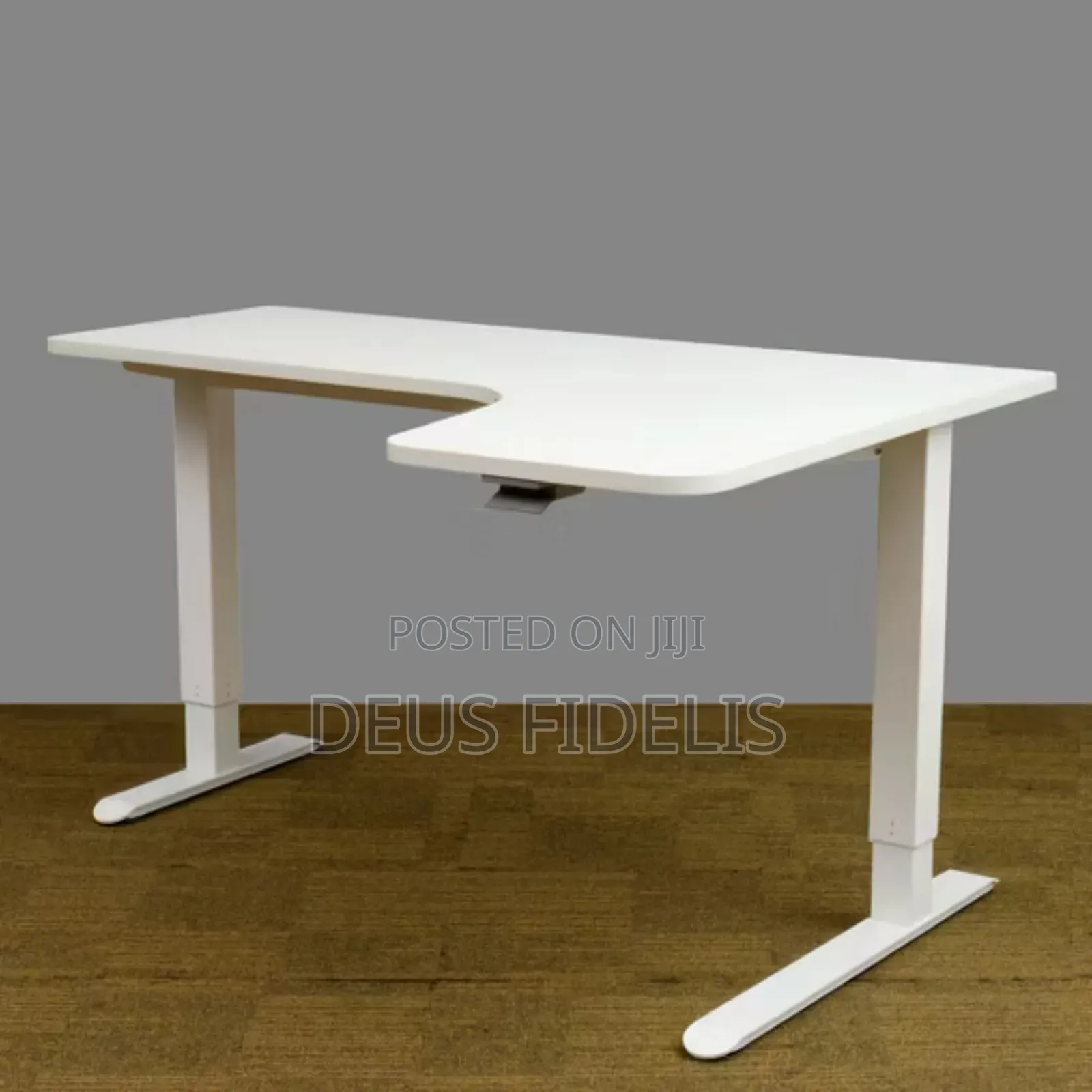 L-Shape Adjustable Electric Office Table