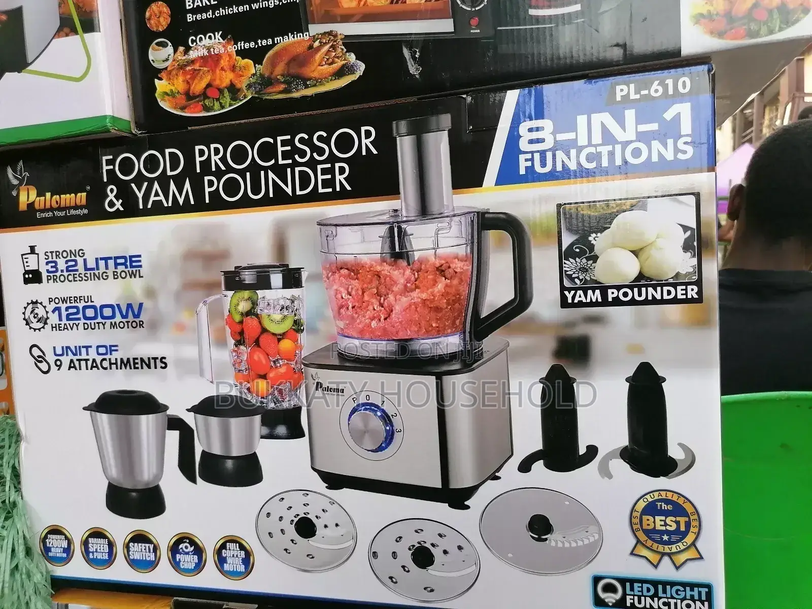 8in1 Functions Food Processor and Yam Pounder
