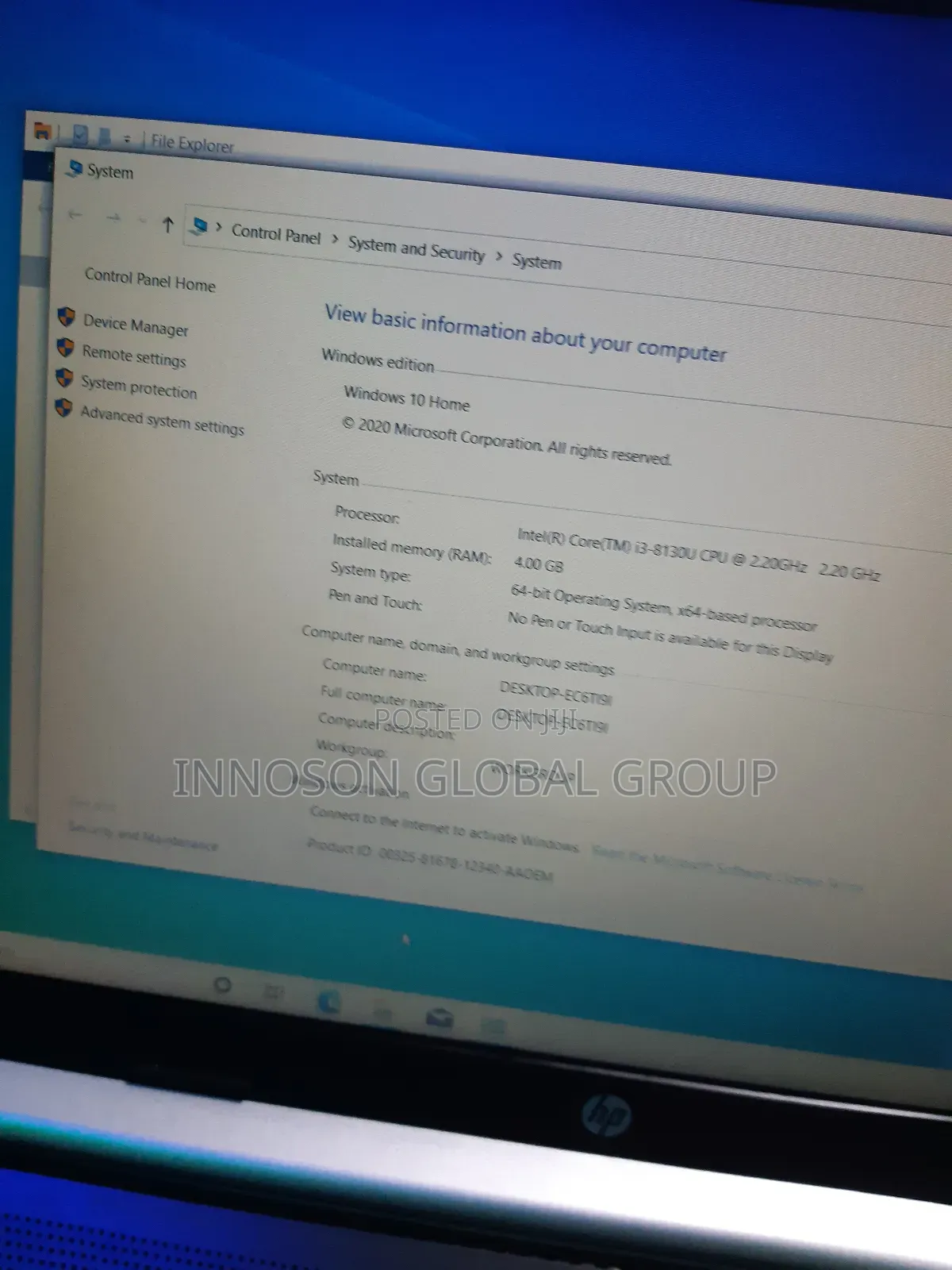 Laptop HP 4GB Intel Core i3 HDD 1T