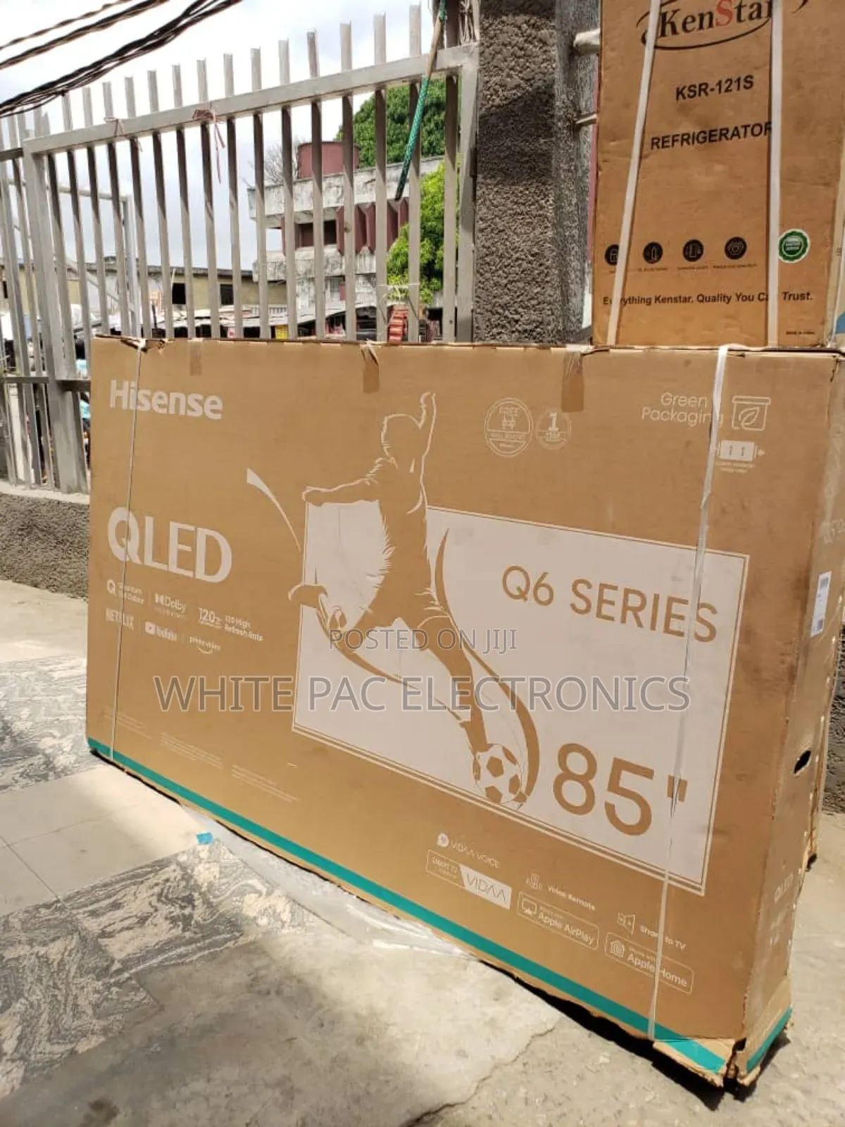 2025 >Hisense 85"Inch Qled Smart Flameless Tv Netflix Wifi