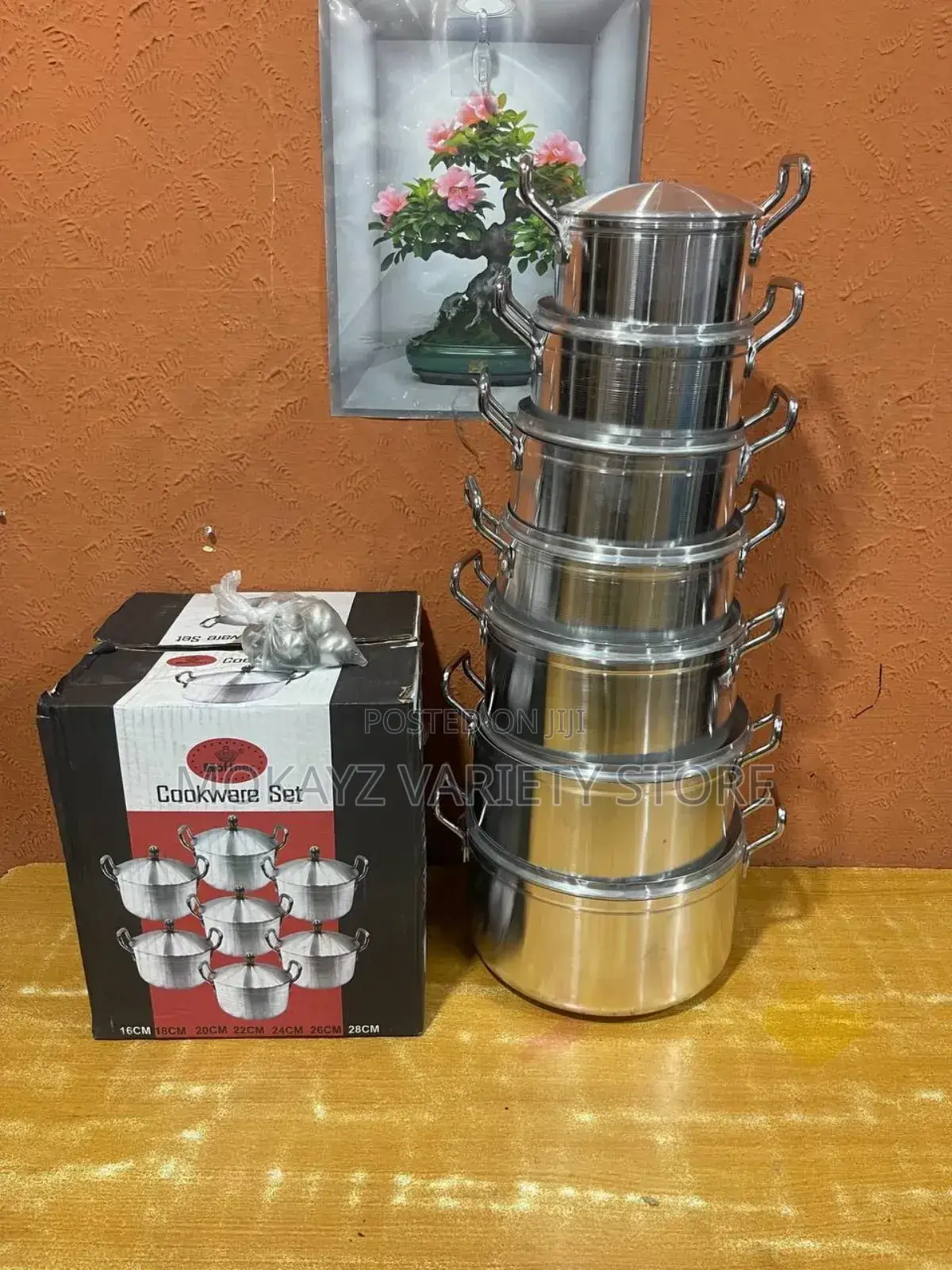 7pcs Hoffner Aluminum Thickened Cookware/Pot Set H