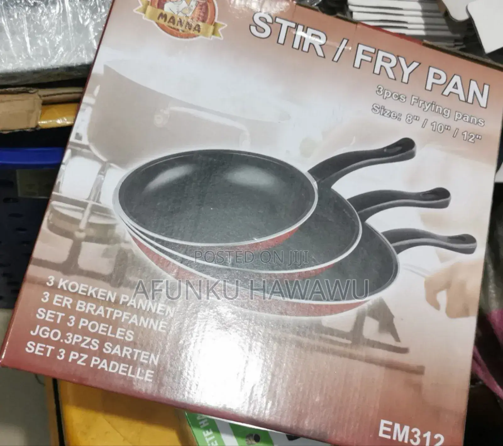 3 Set Stir/Fry Pan