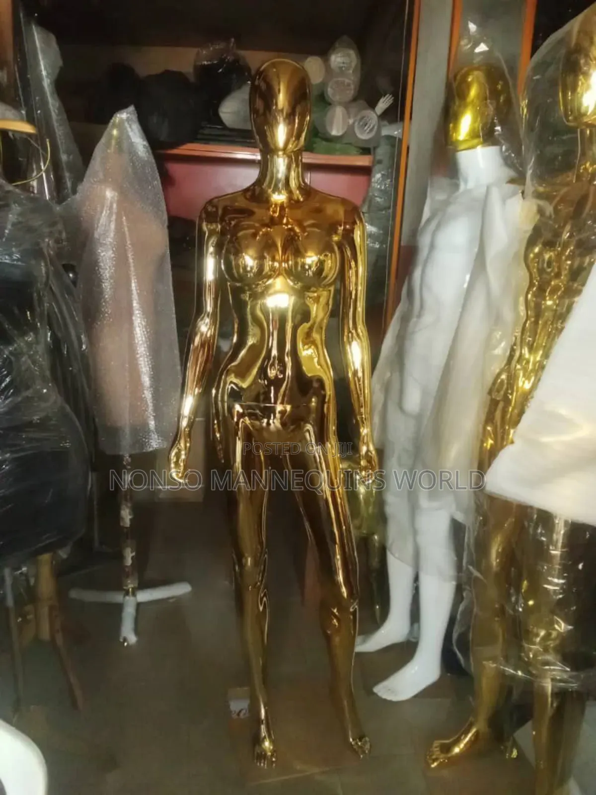 Gold Size 10 Female Display Mannequin