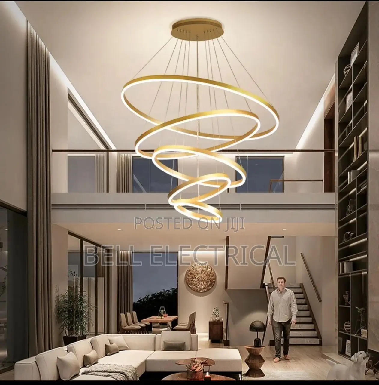 Luxury Spiral Led Chandelier