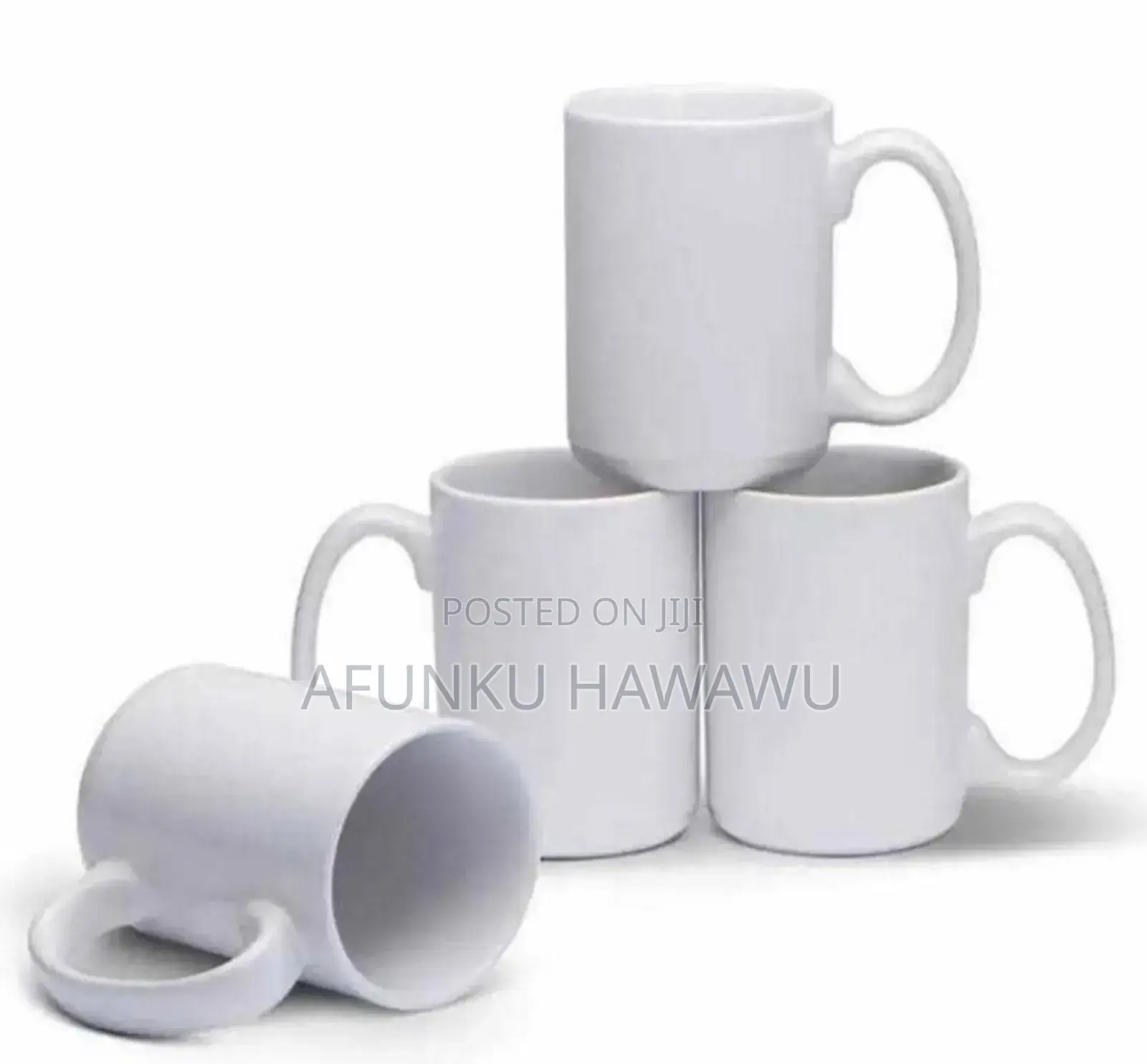White Mug Cartoon 36pes