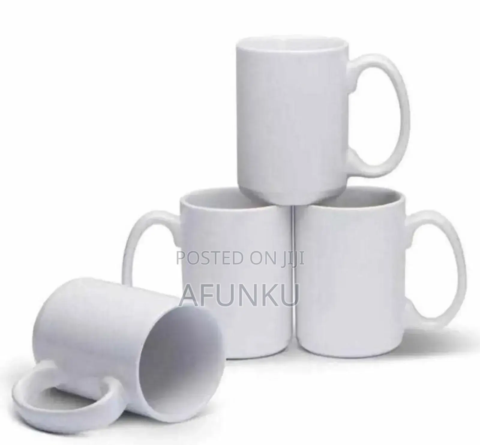 White Mug Cartoon 36pes