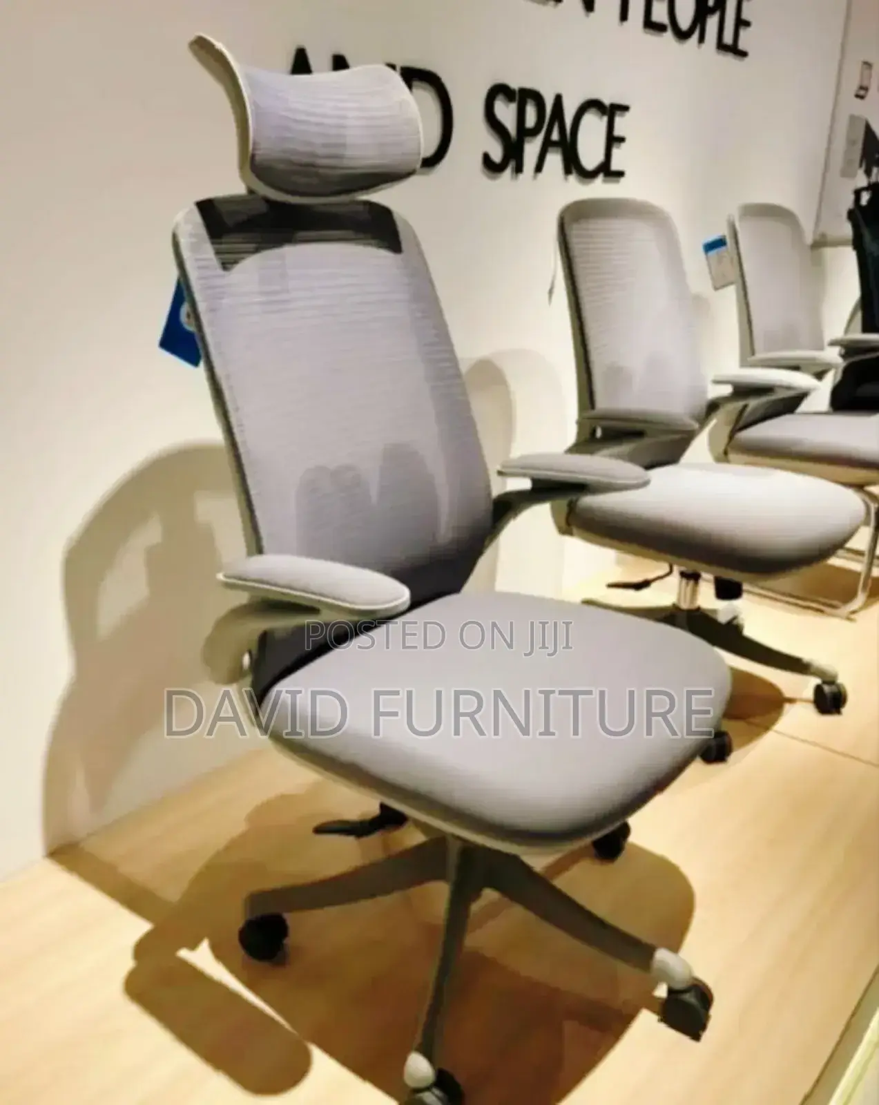 Swivel Grey Office Chair