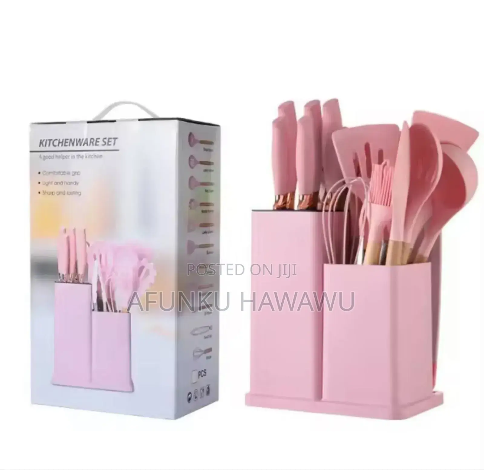 19pcs Silicon Cooking Spoon With Knives