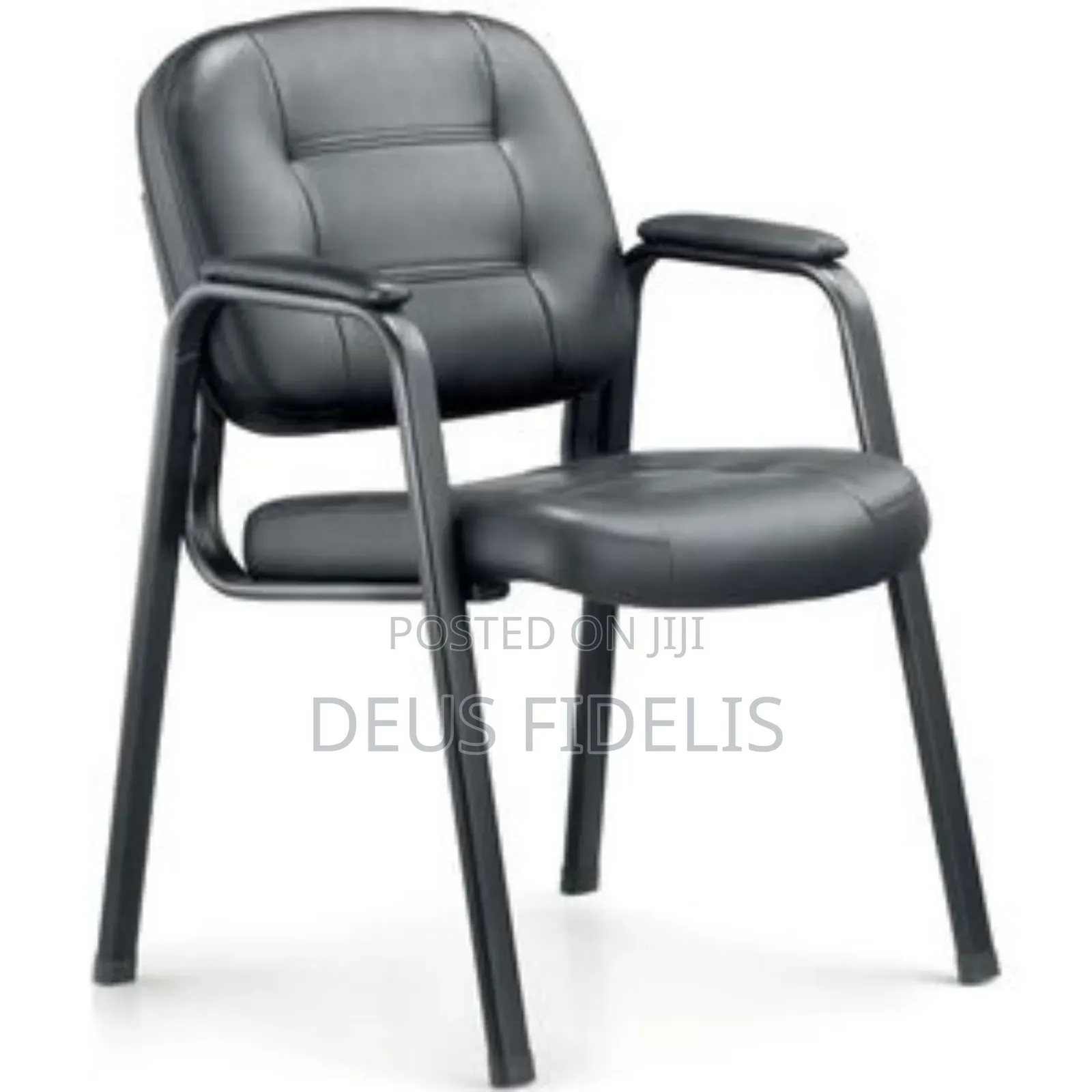 Stackable Office Chair With Leather