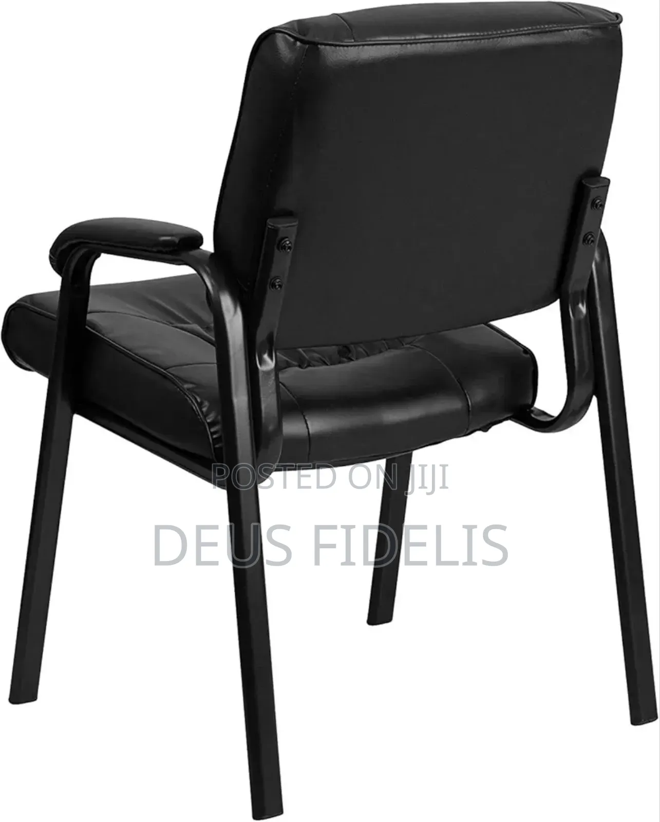 Stackable Office Chair With Leather