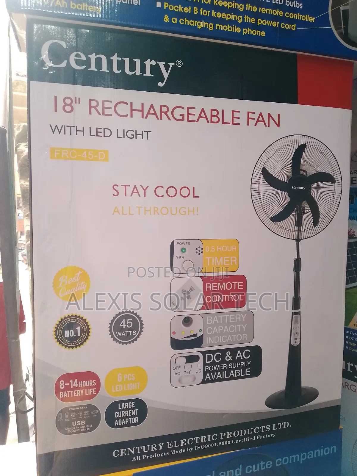 Century Rechargeable Fan