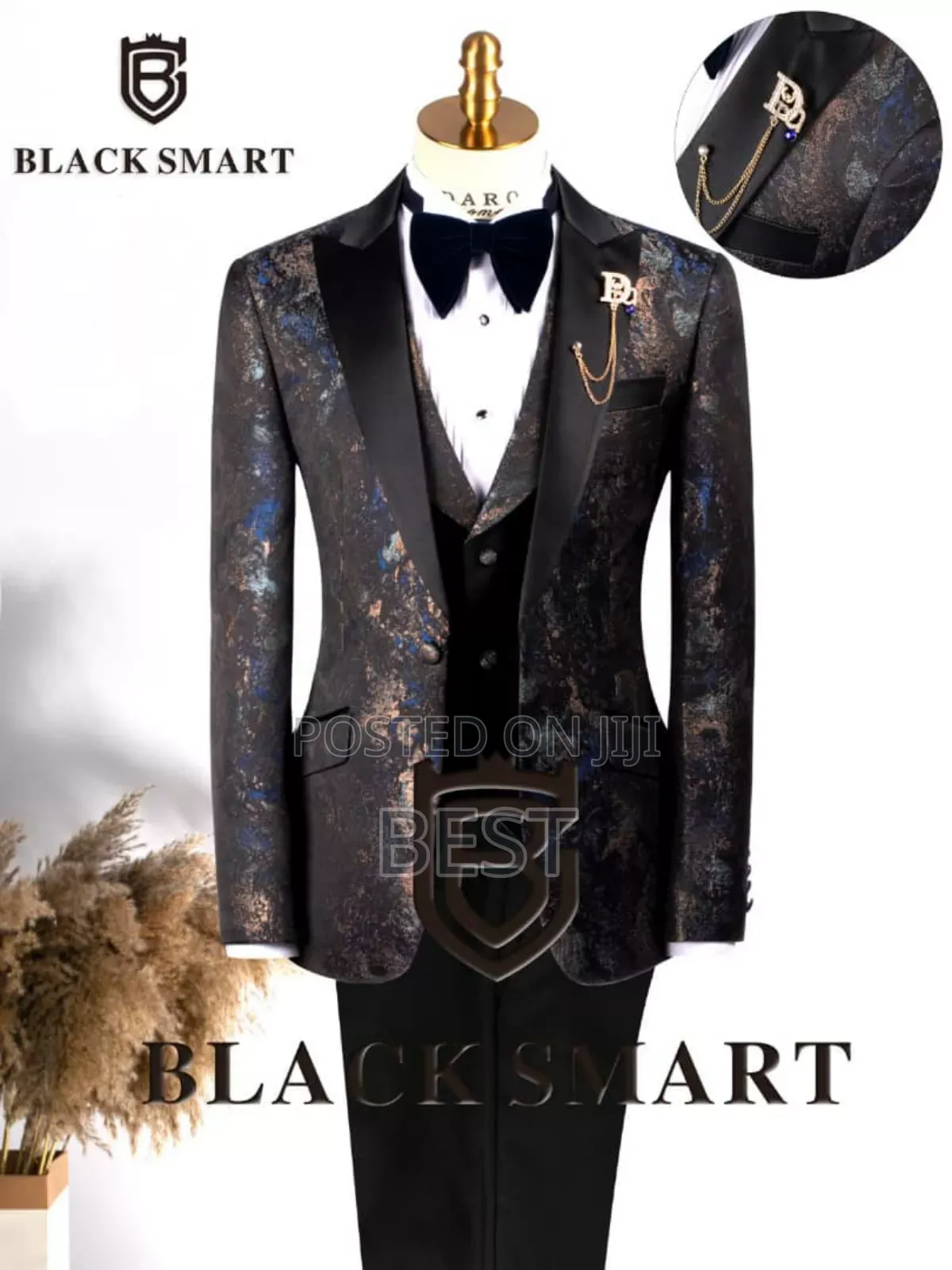 Luxury Tuckedo Flower 3pis Suit for Wedding Other Occasion