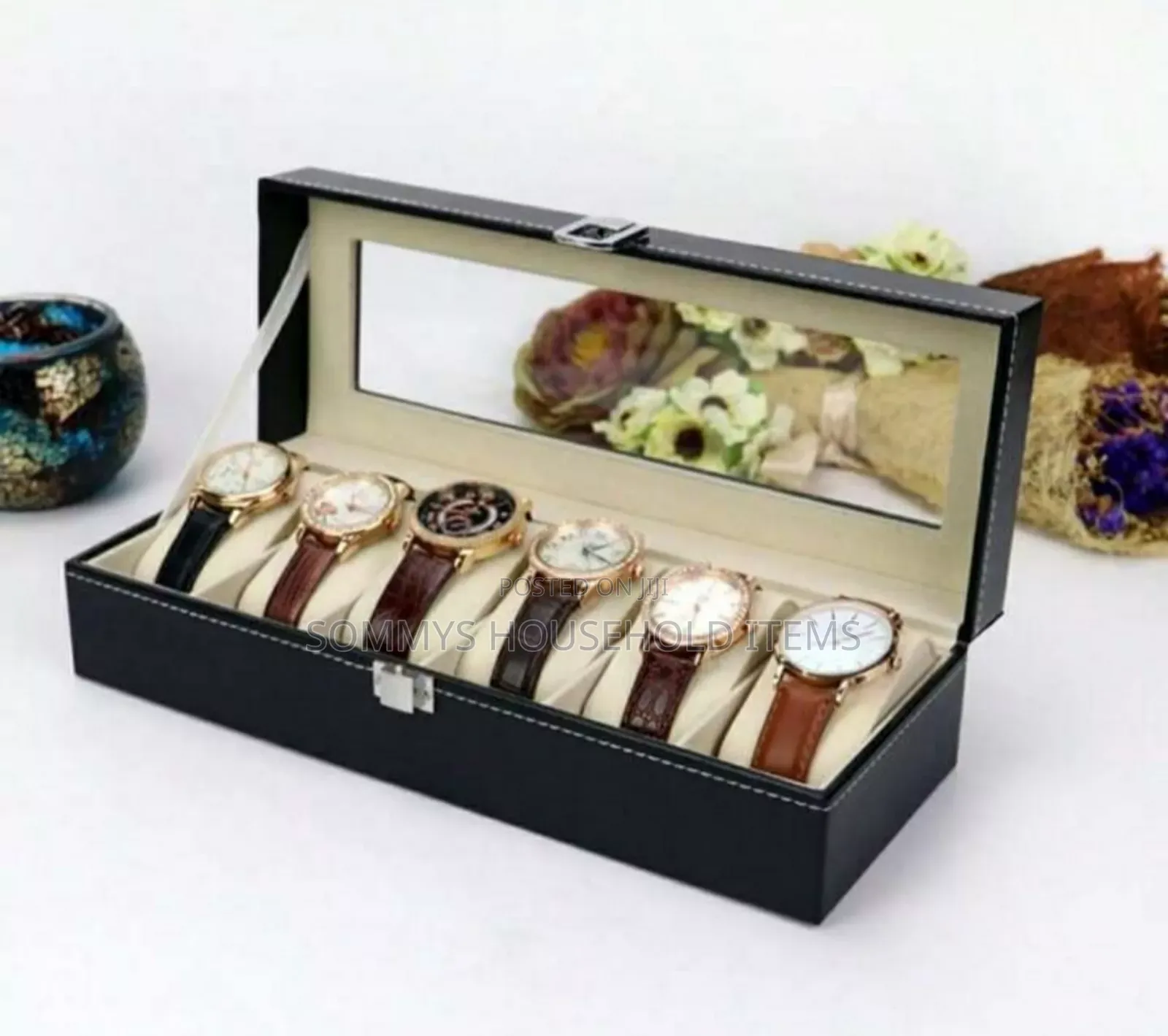 6 Slots Wrist Watch Box / Organizer