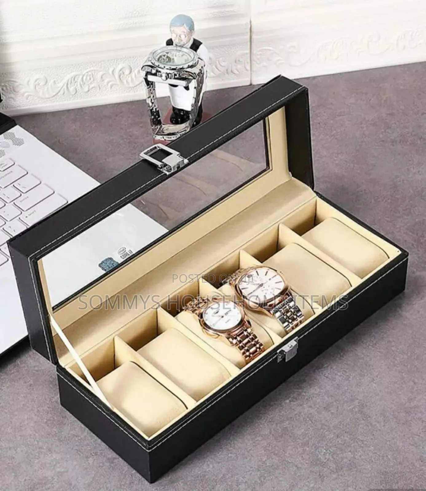 6 Slots Wrist Watch Box / Organizer