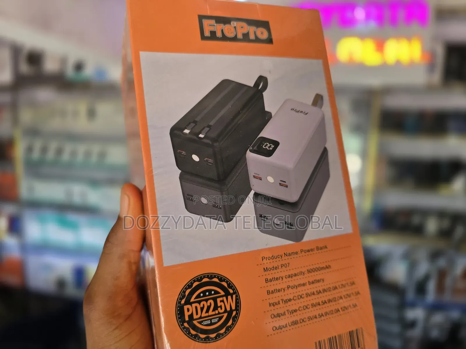 Freepro 50000mah 22.5w Fast Charging Powerbank P07