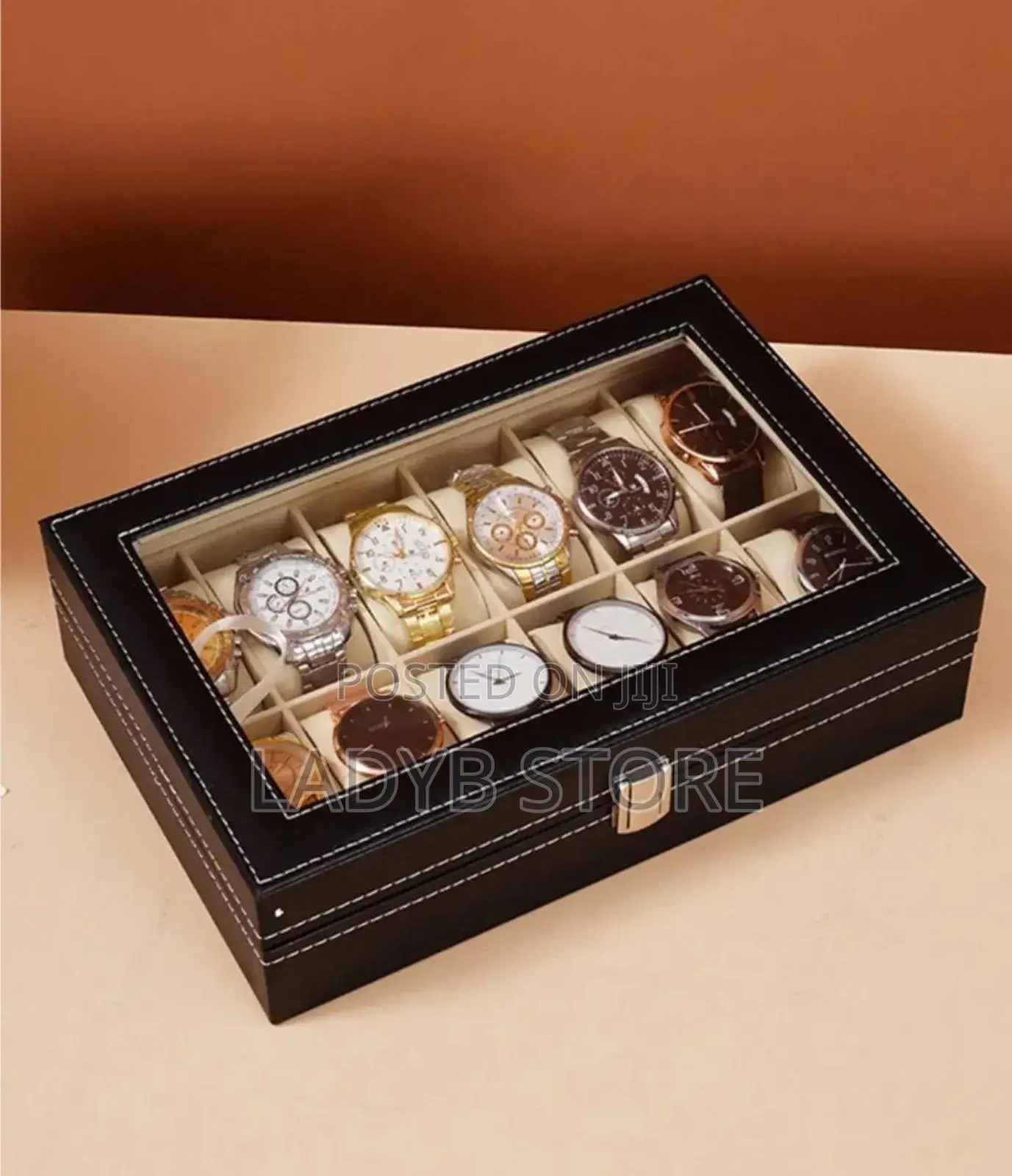 12 Slots Wrist Watch Box / Organizer