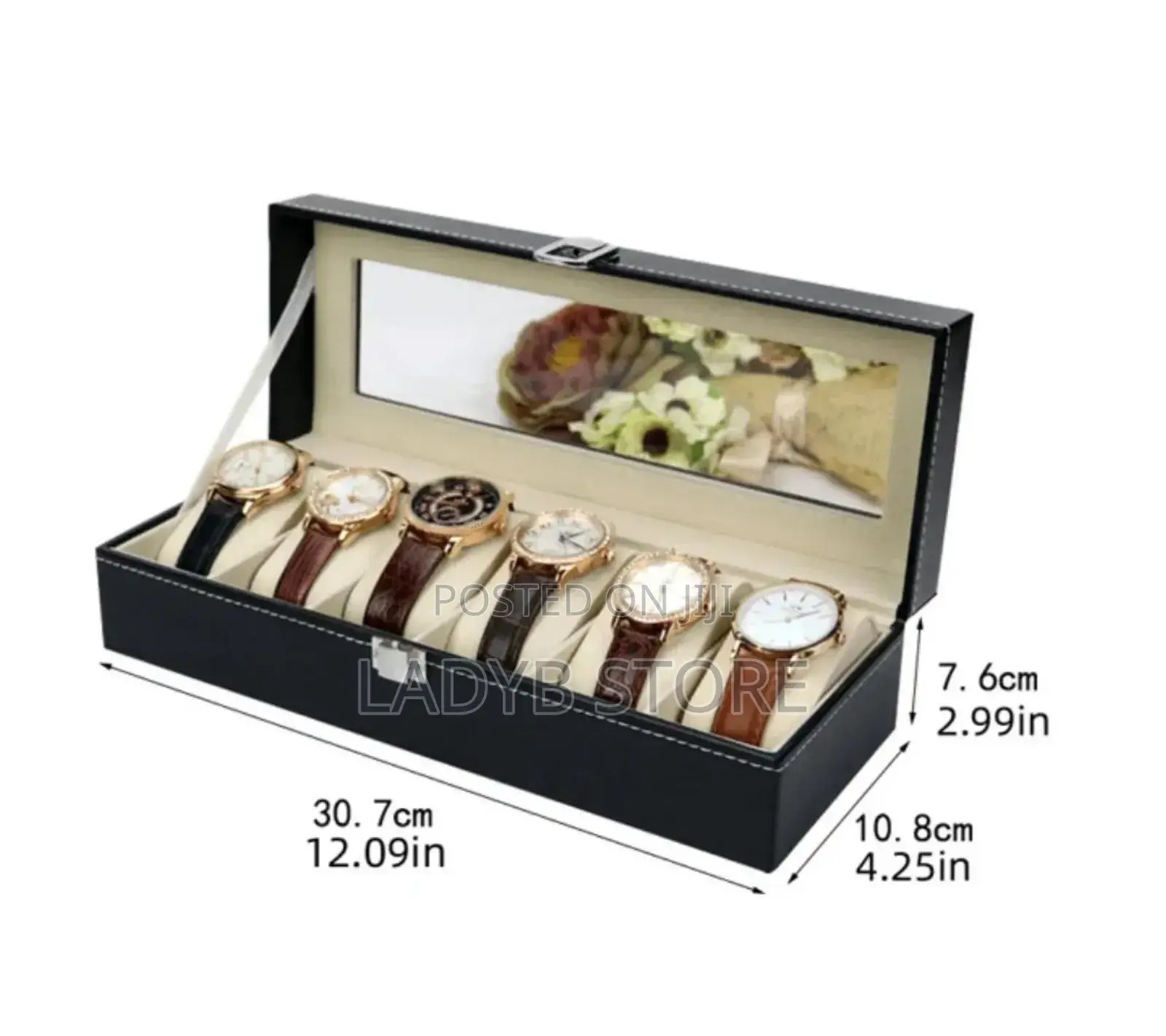 6 Slots Wrist Watch Box / Organizer