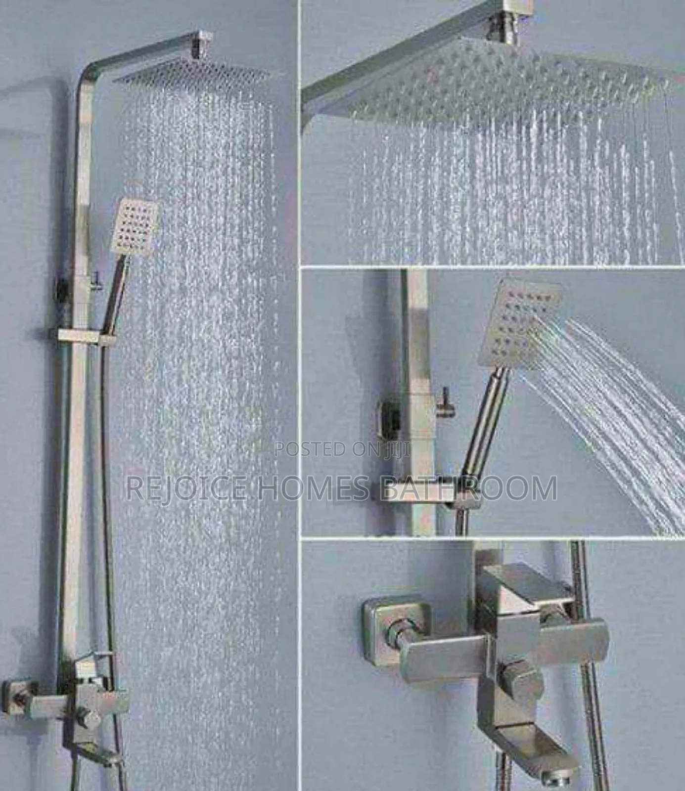 Chrome Square Shower Mixer