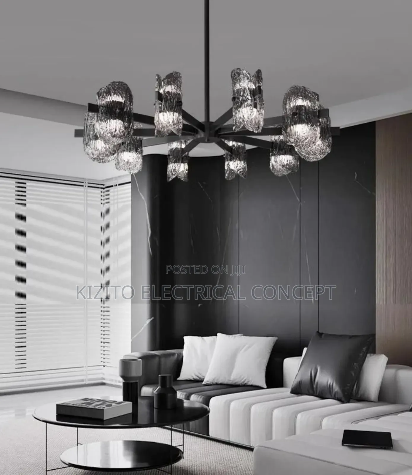 Luxury Glass Chandelier Living Room Lights