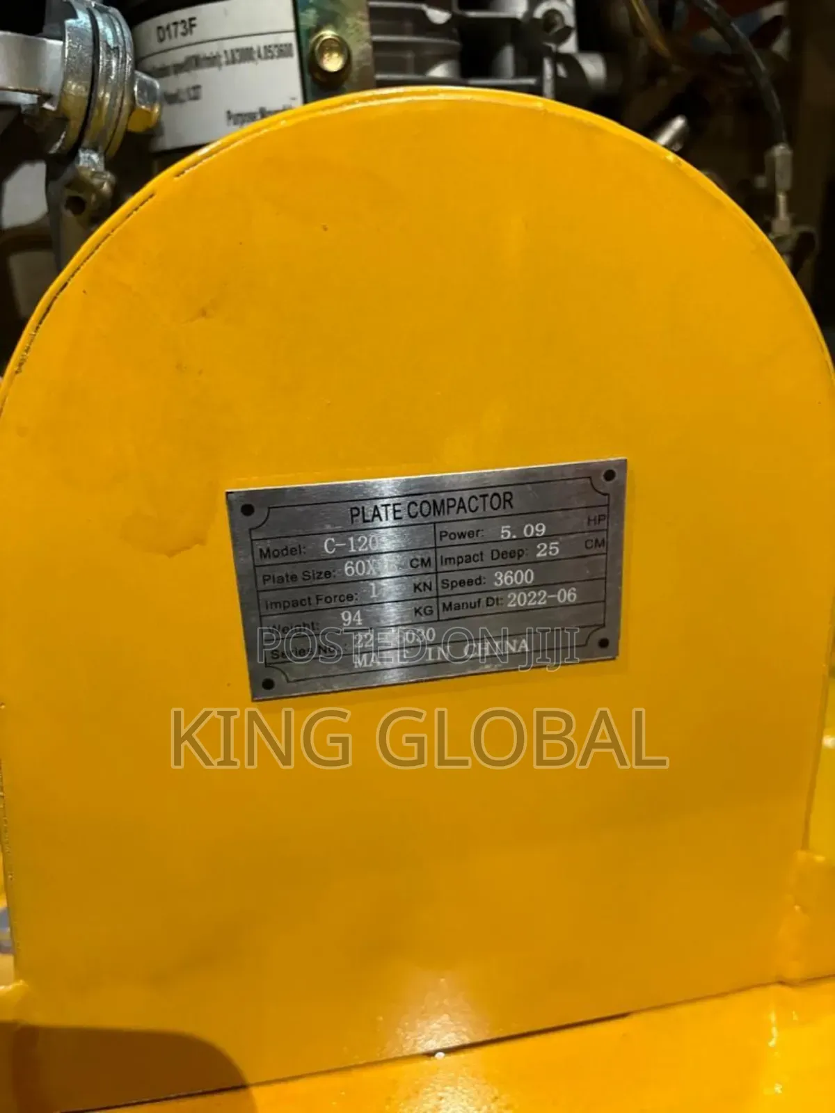 Original Diesel Plate Compactor C-120