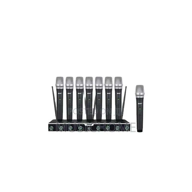 8in1 Professional Ultra High Frequency Wireless Microphone
