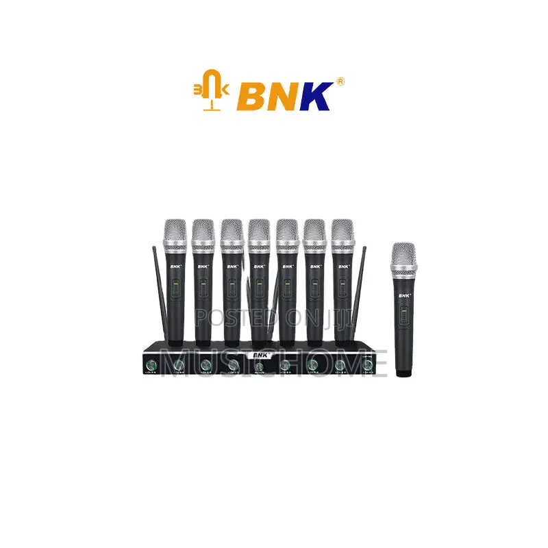 8in1 Professional Ultra High Frequency Wireless Microphone