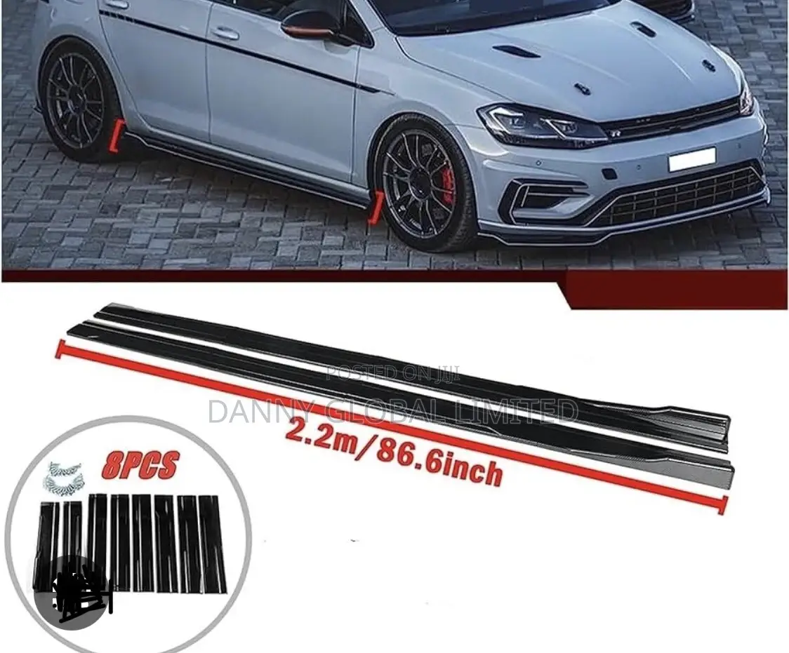 Original Universal Black With Red Car Side Protector