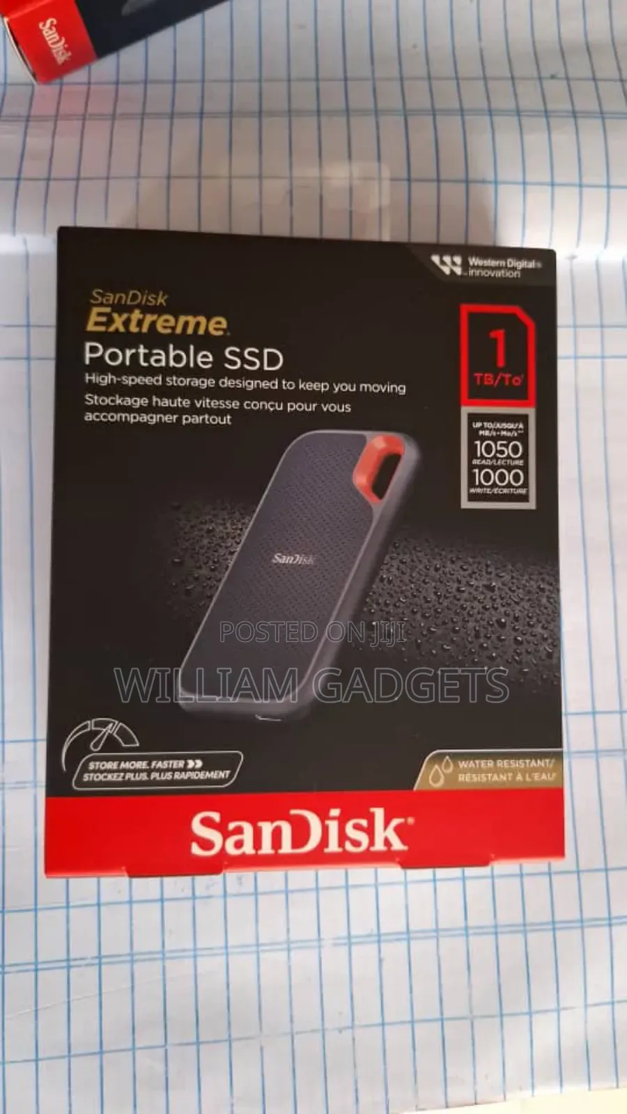 Sandisk Extreme SSD Hard Drive 1tb