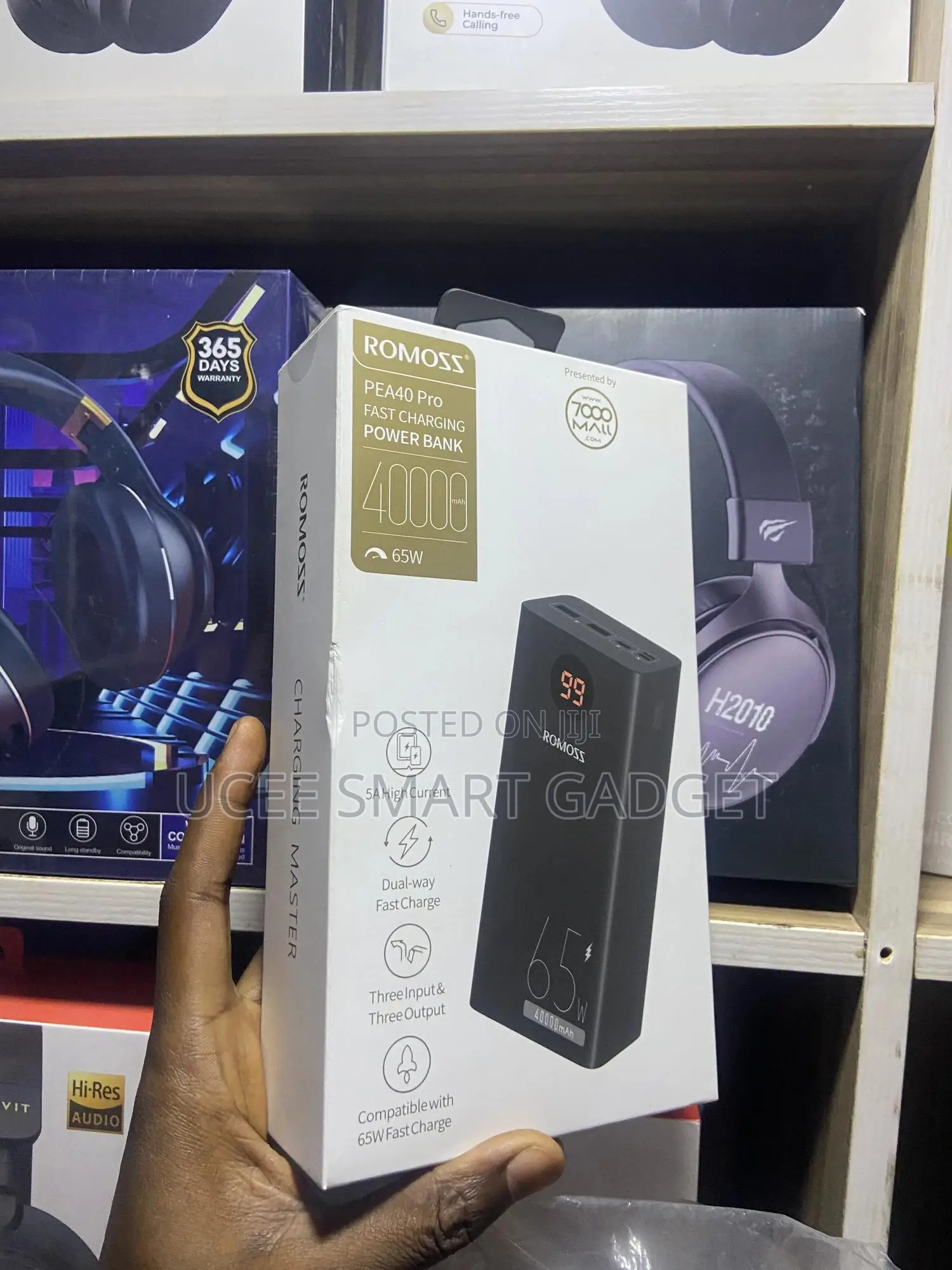 Romoss Laptop Power Bank 40kmah/65w