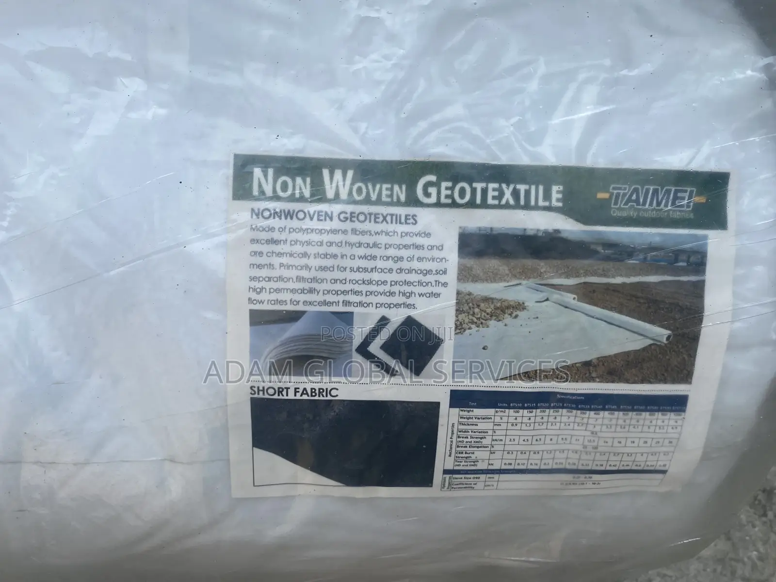 Geotextile Memebrane 4.5m X 100m (White)