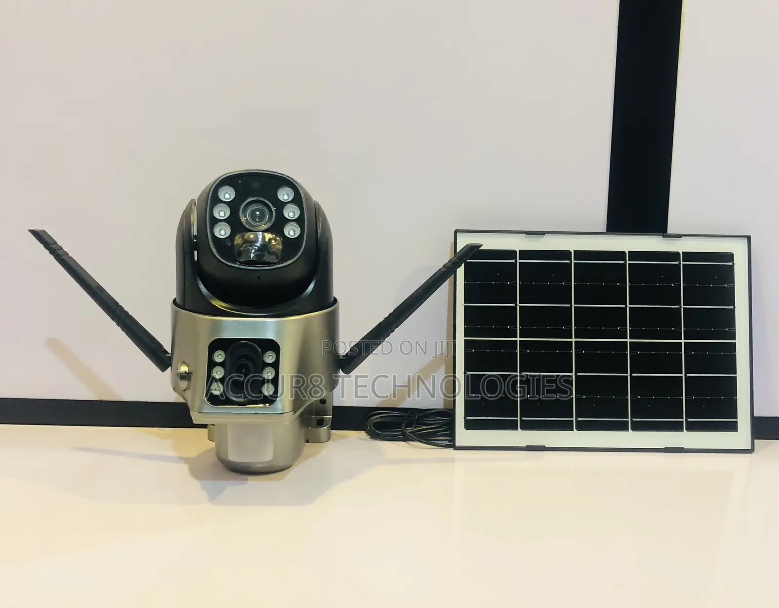 V380 Pro Solar Camera Dual Lens Wi-Fi