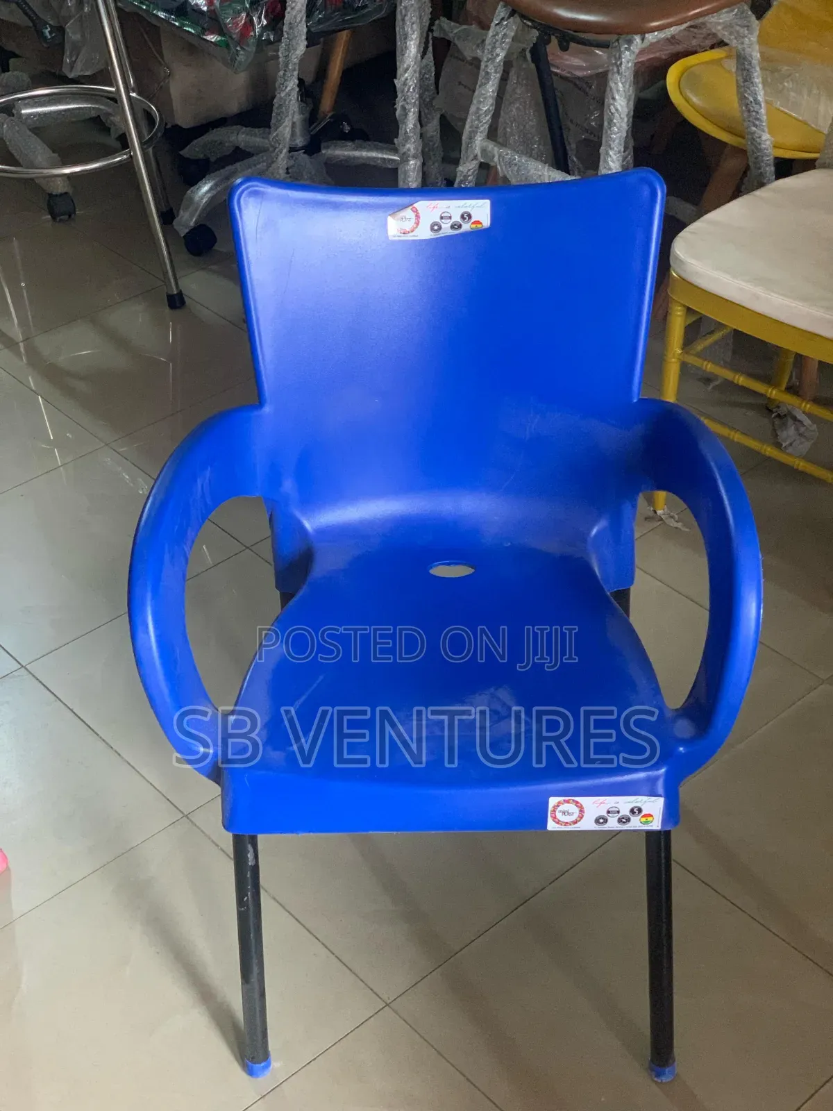 Imported Plastic Chair With Armrest