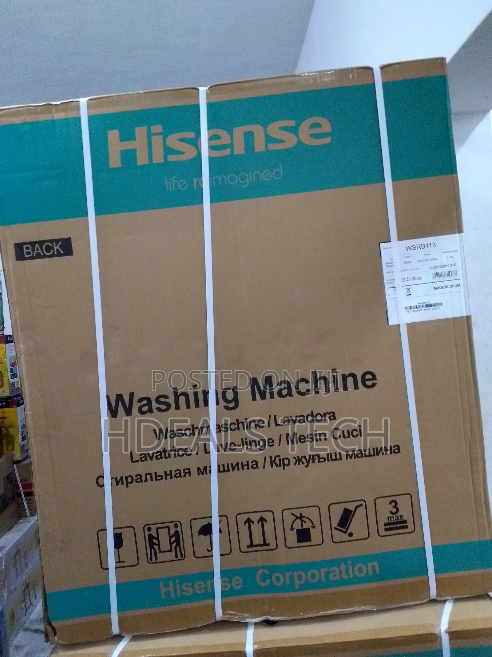 Current Best- Hisense 11kg Washing Machinee