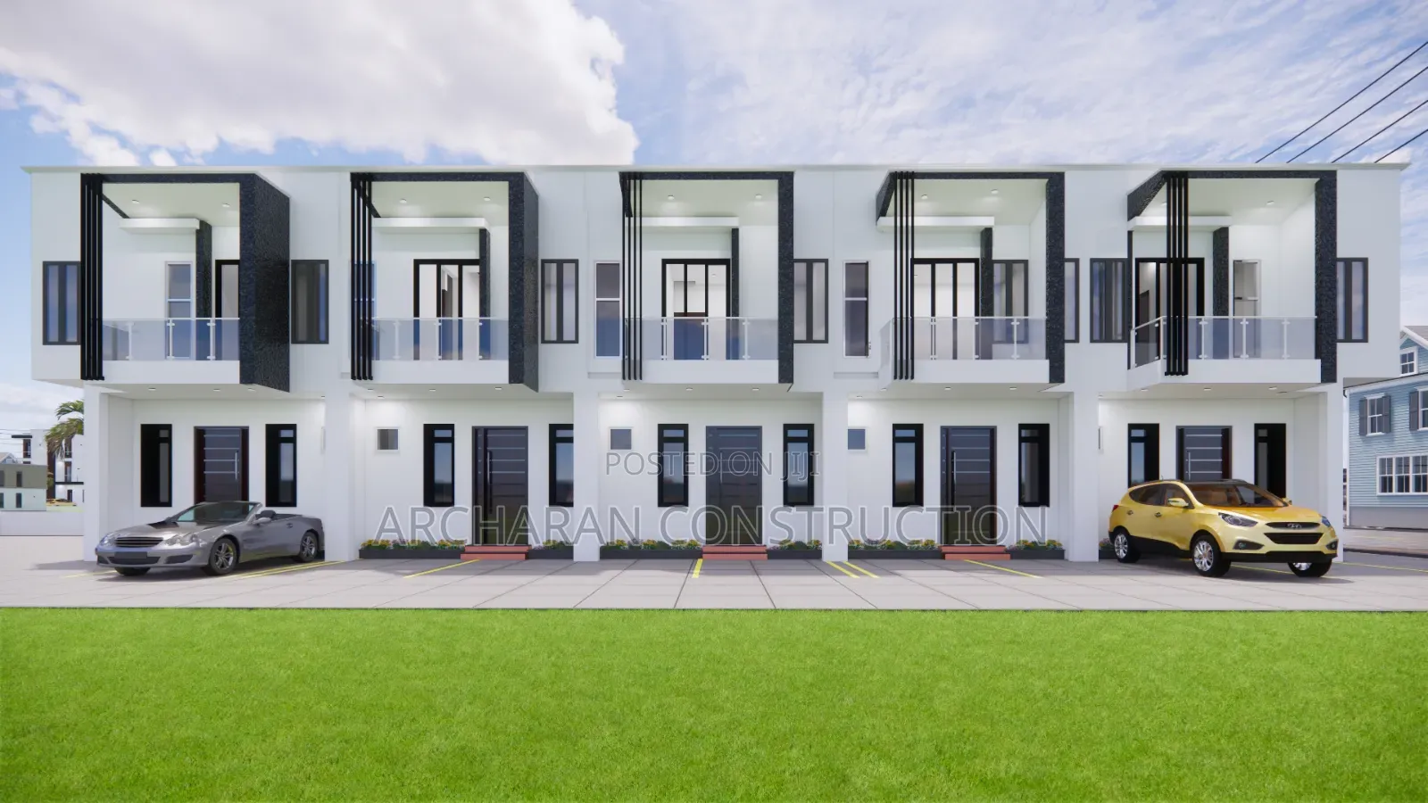 3 Bedroom Terrace Duplexs Full Architectural Design With 3d