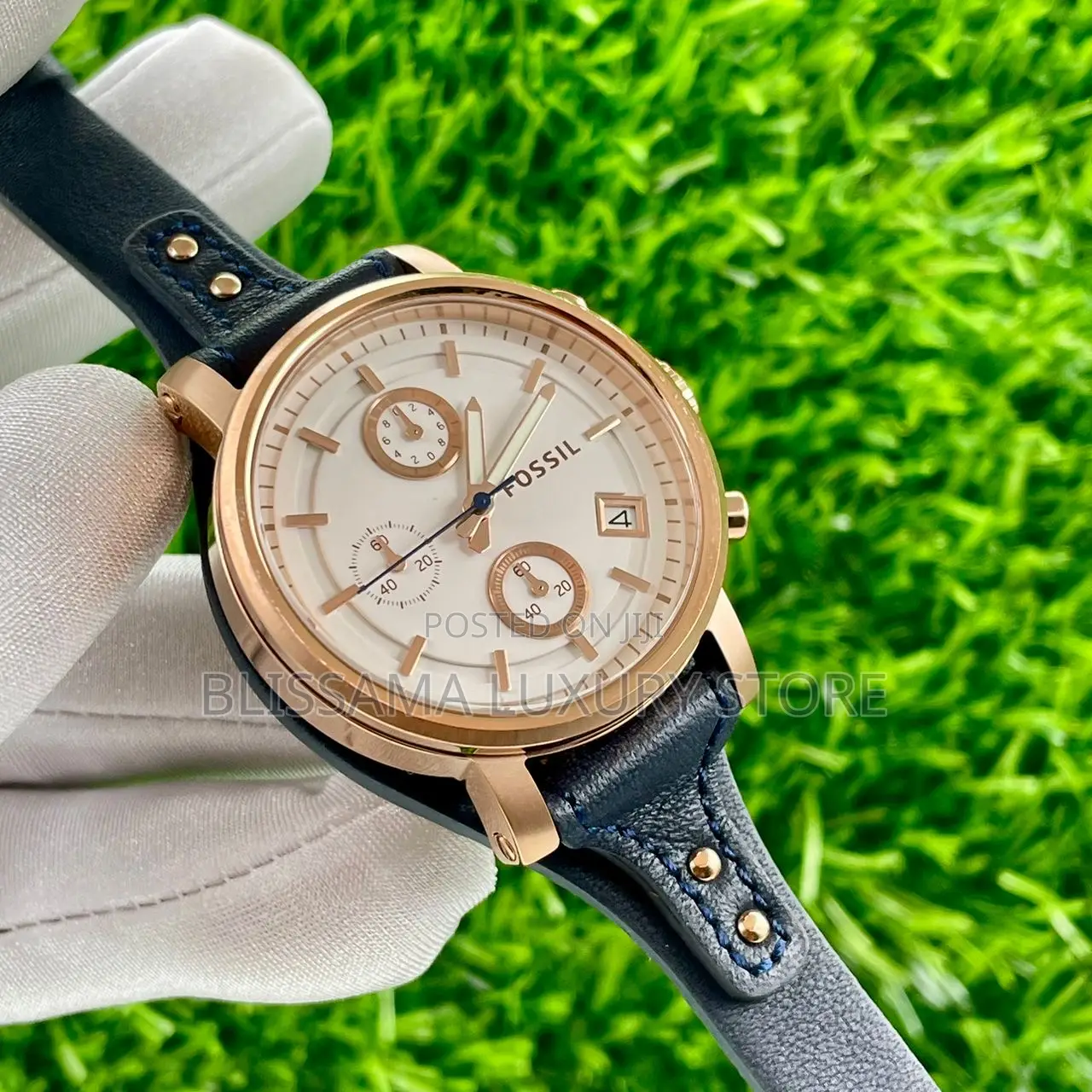 Fossil Luxury Quality Female Leather Strap Wristwatches