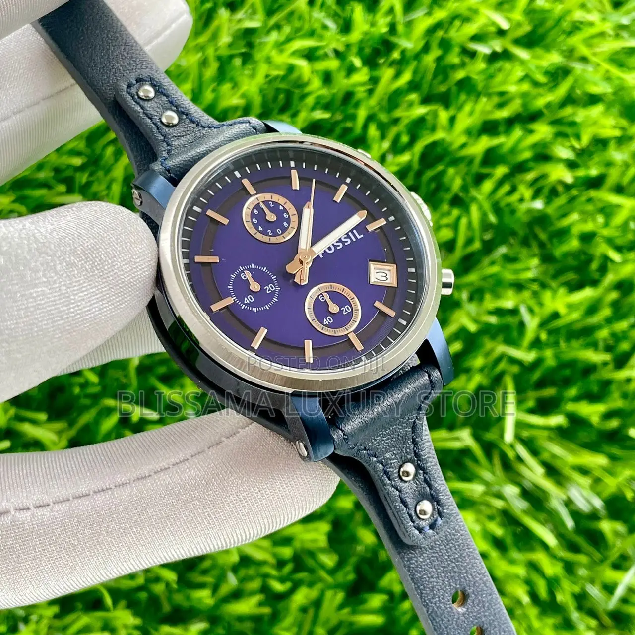 Fossil Luxury Quality Female Leather Strap Wristwatches