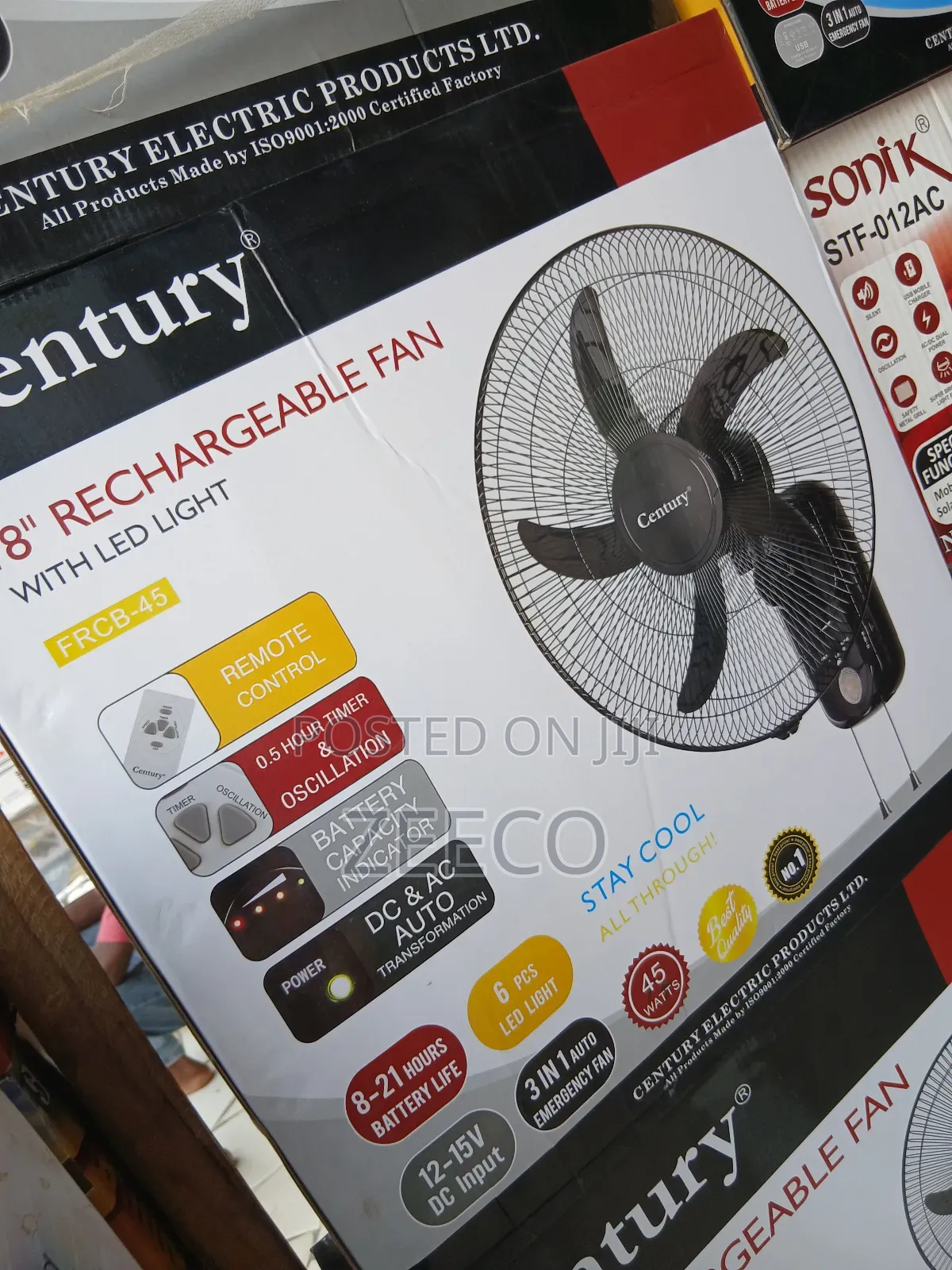18" Rechargeable Wall Fan