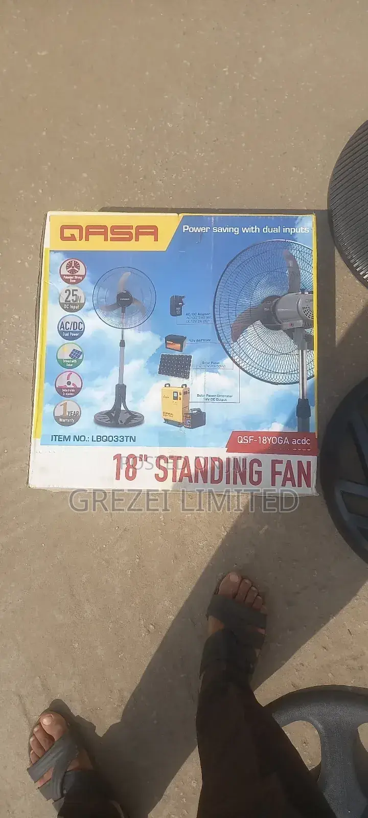 Qasa Standing Fan 18inch Inverter